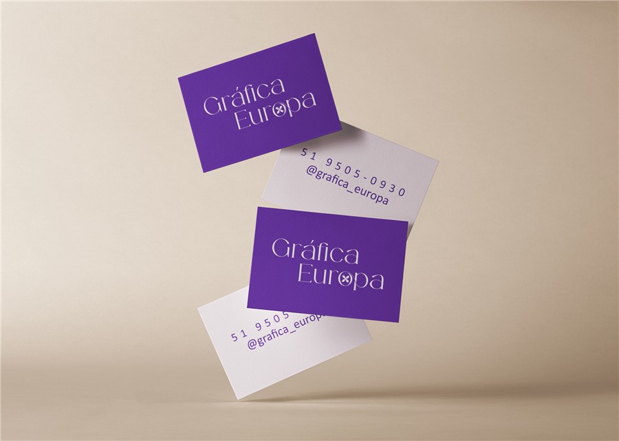 Cartões personalizados da Gráfica Europa